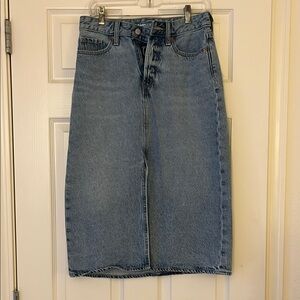 Old Navy Denim Midi Skirt